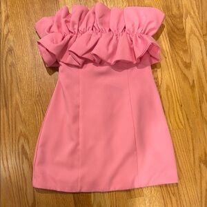 DO+BE Pink Ruffle Mini Dress